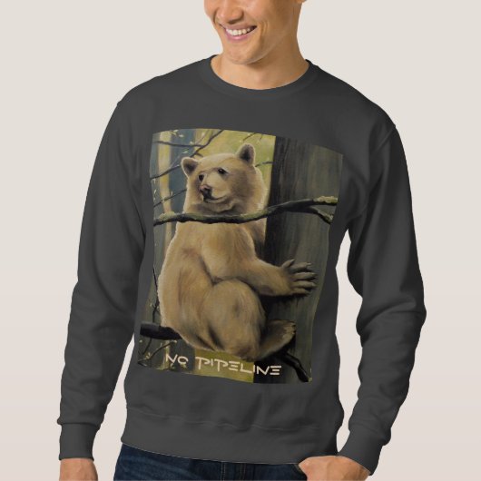 Chemises unisexes d'ours d'esprit de sweatshirt (Devant)