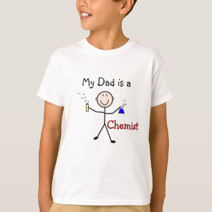 Chemist Gifts-Stick Persoon met testbuizen T-shirt