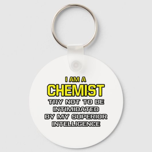 Chemist...superieure intelligentie sleutelhanger (Voorkant)