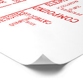 Chemist Valentines Day Gift Science Chemistry Poster (Hoek)