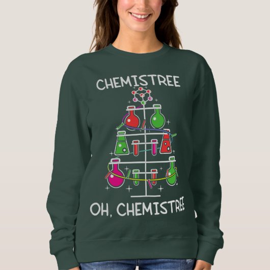 Chemistree Ugly Christmas Tree Sweat Chimie (Devant)