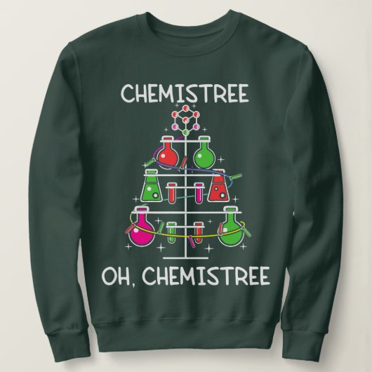Chemistree Ugly KerstTree Sweater Chemstry (Design voorkant)