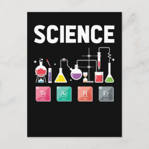 Chemistry Elements Laboratory Science Teacher Briefkaart