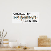Chemistry Genius Poster (Keuken)