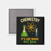 Chemistry It’s Like Magic Funny Science Teacher St Magneet (Voorkant / Achterkant)