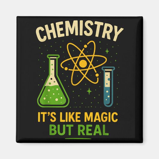 Chemistry It’s Like Magic Funny Science Teacher St Magneet (Voorkant)
