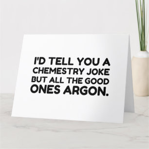 Chemistry Joke Bedankkaart