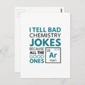 Chemistry Jokes Argon Briefkaart (Voorkant / Achterkant)