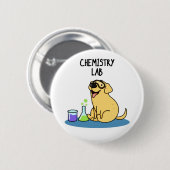 Chemistry Lab Funny Labrador Dog Pun Ronde Button 5,7 Cm (Voorkant /achterkant)