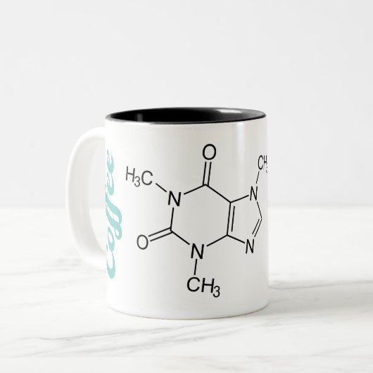 Chemistry Molecule Coffee Mok (Voorkant links)