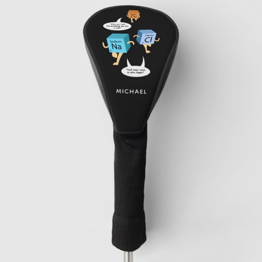 Chemistry Periodic Table Science Teacher Novelty Golfheadcover (Voorkant)