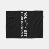 Chemistry Pun You Ether Get It Or You Don't  Fleece Deken (Voorkant (Horizontaal))