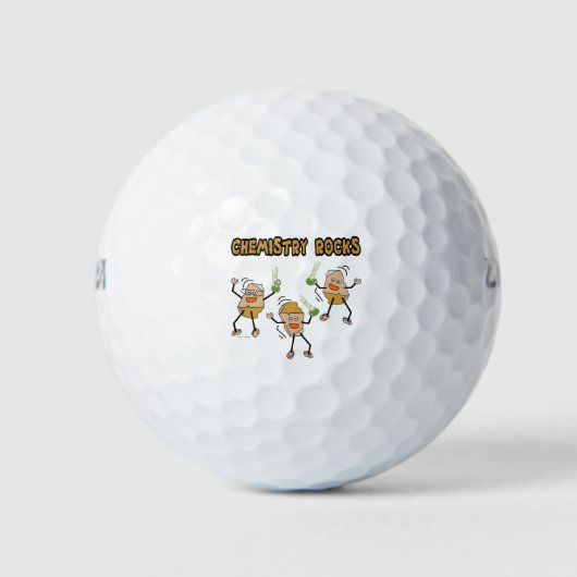Chemistry Rocks Golfballen (Voorkant)