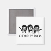 Chemistry Rocks Science Rock Band Magneet (Voorkant / Achterkant)