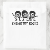 Chemistry Rocks Science Rock Band Rechthoekige Sticker (Tas)