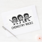 Chemistry Rocks Science Rock Band Rechthoekige Sticker (Envelop)