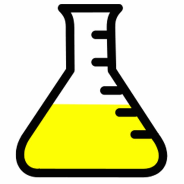 Chemistry Science Beaker Staand Fotobeeldje (Voorkant)