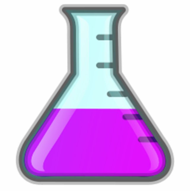 Chemistry Science Beaker Staand Fotobeeldje (Voorkant)