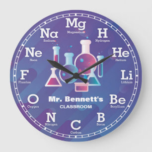 Chemistry Science Clock Grote Klok
