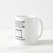 Chemistry Science Funny Laboratory Scientist Nerd Koffiemok (Voorkant rechts)