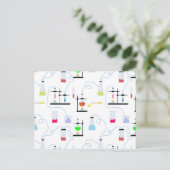 Chemistry Science Test Tubes Lab School Onderwerp Briefkaart (Staand voorkant)