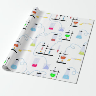 Chemistry Science Test Tubes Lab School Onderwerp Cadeaupapier