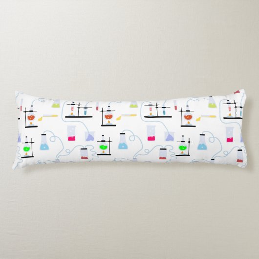 Chemistry Science Test Tubes Lab School Onderwerp Lichaamskussen (Voorkant)