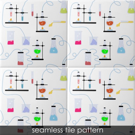 Chemistry Science Test Tubes Lab School Onderwerp Tegeltje