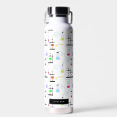 Chemistry Science Test Tubes Lab School Onderwerp Waterfles (Voorkant)