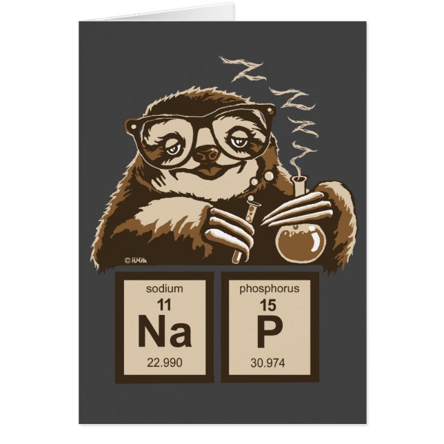 Chemistry sloth heeft een dutje ontdekt (Voorkant)