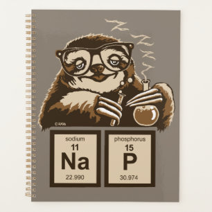 Chemistry sloth heeft een dutje ontdekt planner