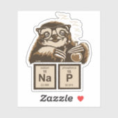 Chemistry sloth heeft een dutje ontdekt sticker (Vel)