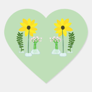 Chemistry Sunflower Hart Sticker