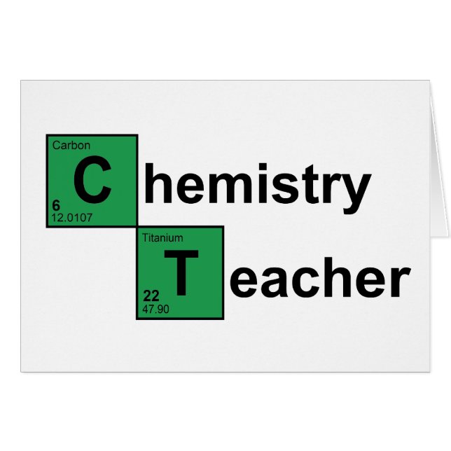 Chemistry Teacher black (Voorkant Horizontaal)