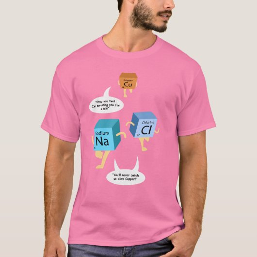 Chemistry Teacher Coarbeider Chemical Elements Gag T-shirt (Voorkant)