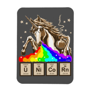 Chemistry unicorn vomits regenboog magneet