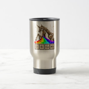 Chemistry unicorn vomits regenboog reisbeker