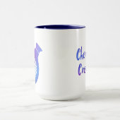 ChemKnits Creations Logo Mok - marine (Midden)