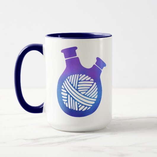 ChemKnits Creations Logo Mug - Navy (Gauche)