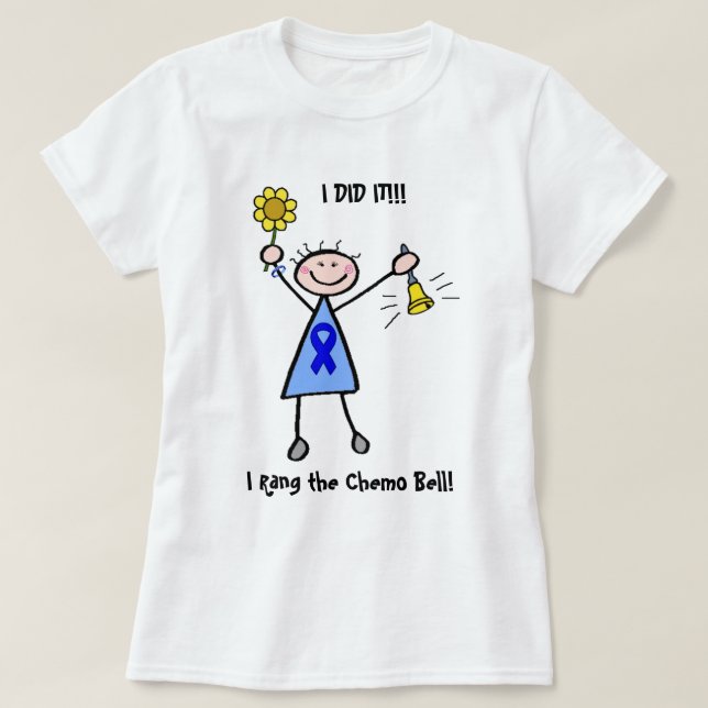 Chemo Bell - Colon Cancer Woman T-shirt (Design voorkant)