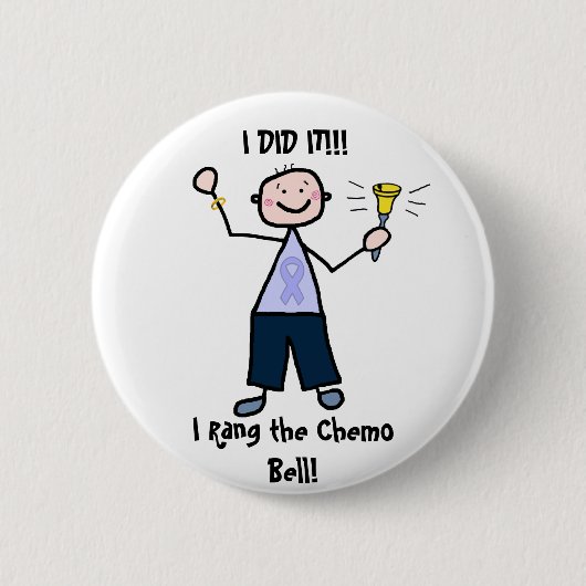 Chemo Bell - General Cancer Male Ronde Button 5,7 Cm (Voorkant)