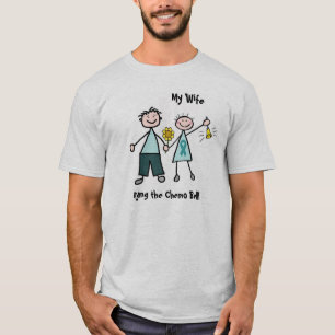 Chemo Bell - Ovarian Cancer Blauwgroen Ribbon T-shirt