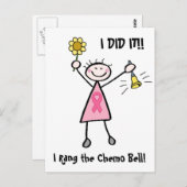 Chemo Bell - Roze Borstkanker Briefkaart (Voorkant / Achterkant)