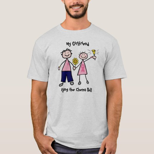 Chemo Bell - Roze Borstkanker T-shirt (Voorkant)