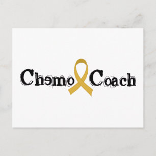 Chemo Coach - Kinderkanker Gold Ribbon Briefkaart