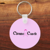 Chemo Coach - Roze Borstkanker Sleutelhanger (Voorkant)