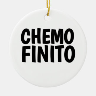 Chemo finito, einde chemo keramisch ornament