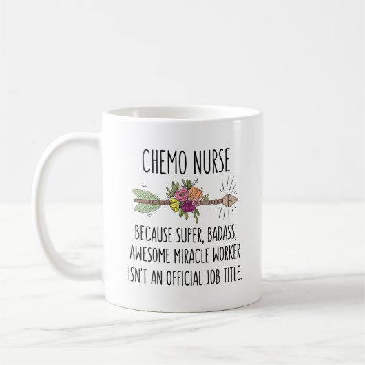 Chemo Infirmière chimiothérapie Idée cadeau Mug (Gauche)