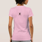 Chemo Ninja beschermd tegen borstkanker T-shirt (Achterkant)