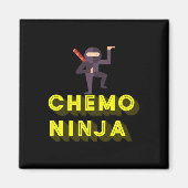 Chemo Ninja Kinder kankerbewustzijnsmaand Magneet (Voorkant)